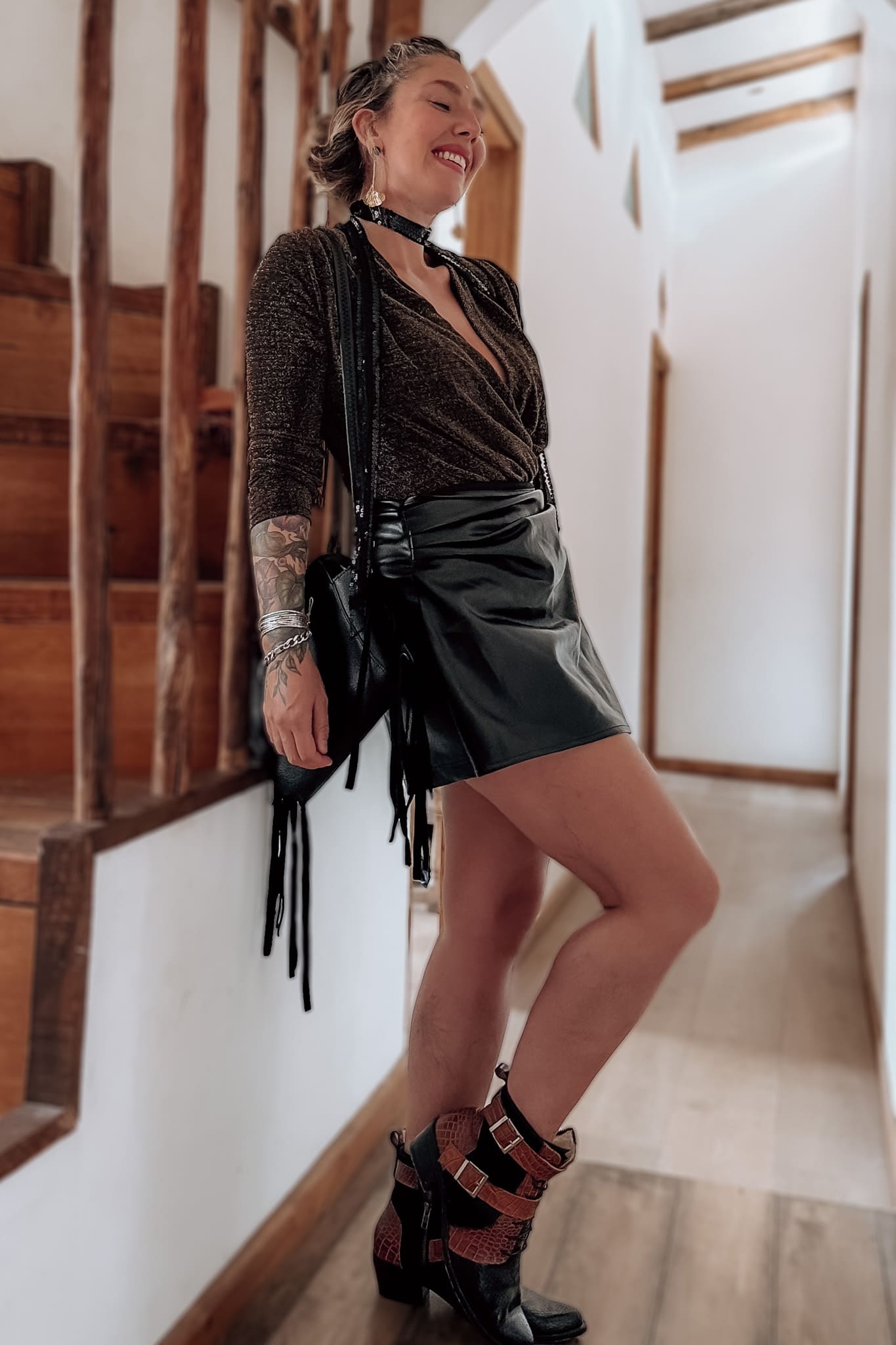 Faldashort GAGA / negra