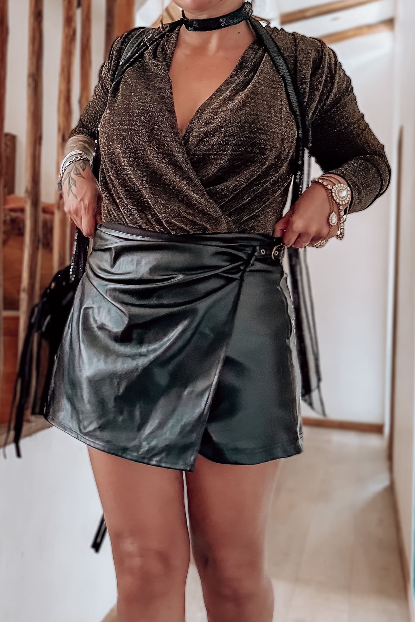 Faldashort GAGA / negra