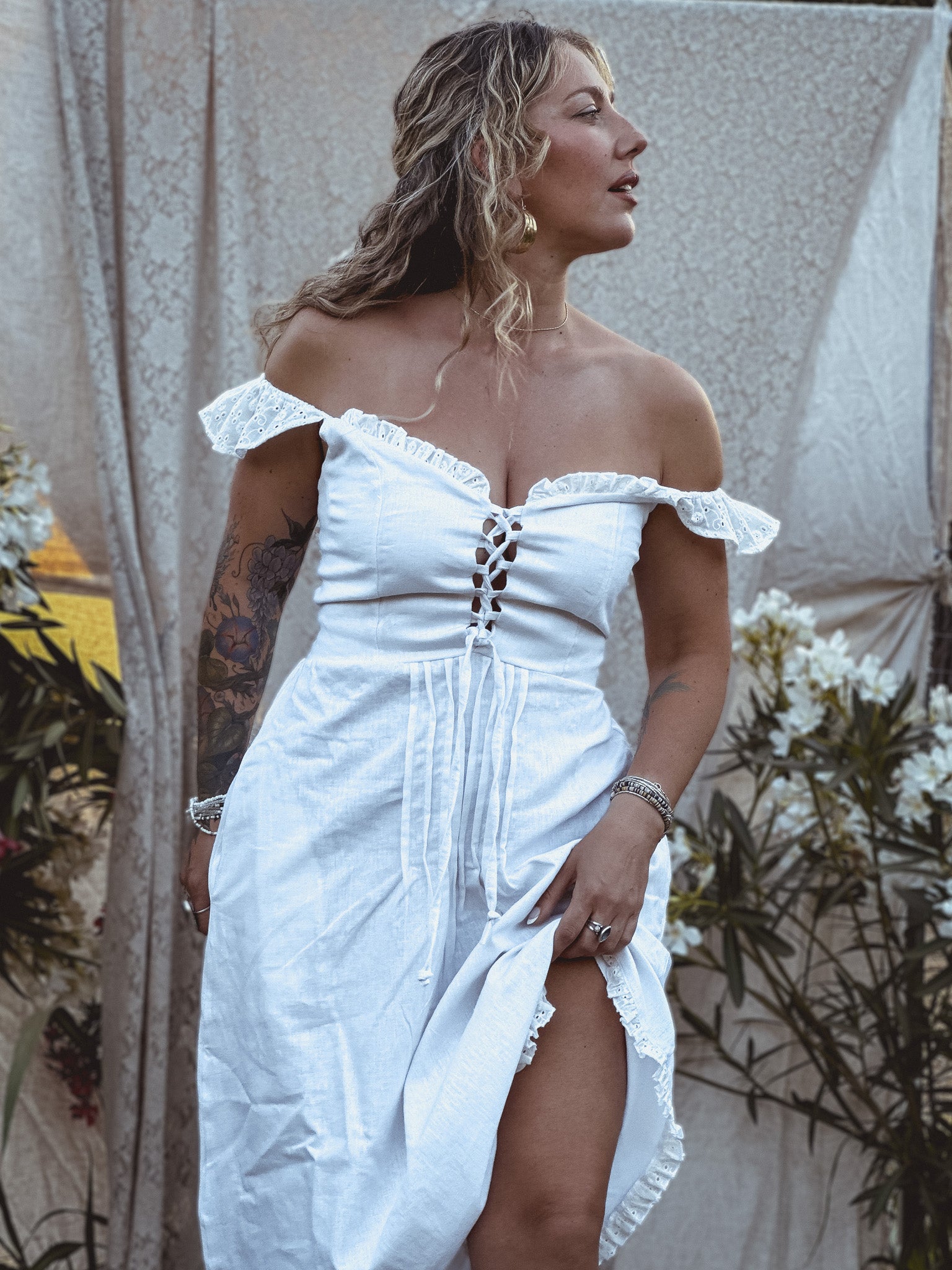 Vestido Bellucci bianco