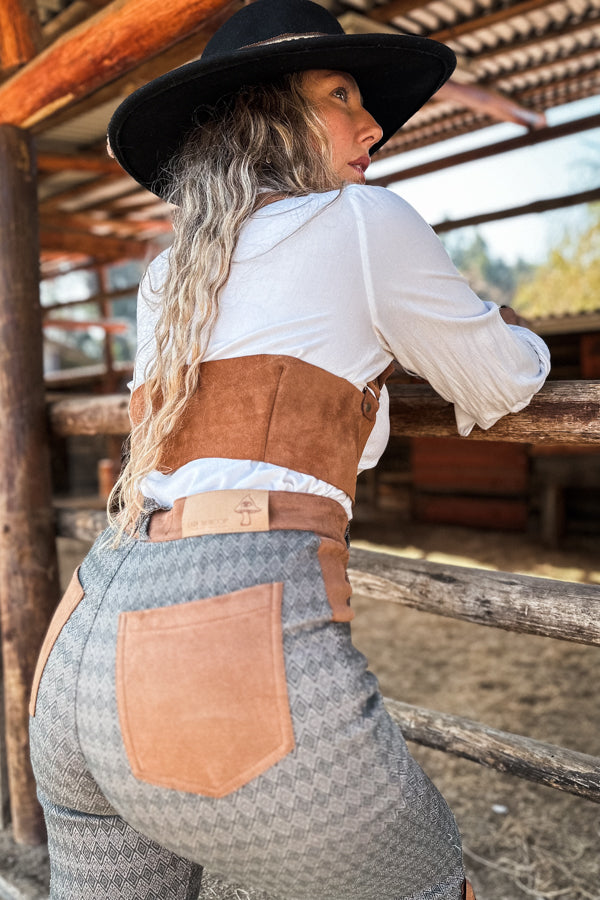 Pantalón Potra / Verde grisáceo