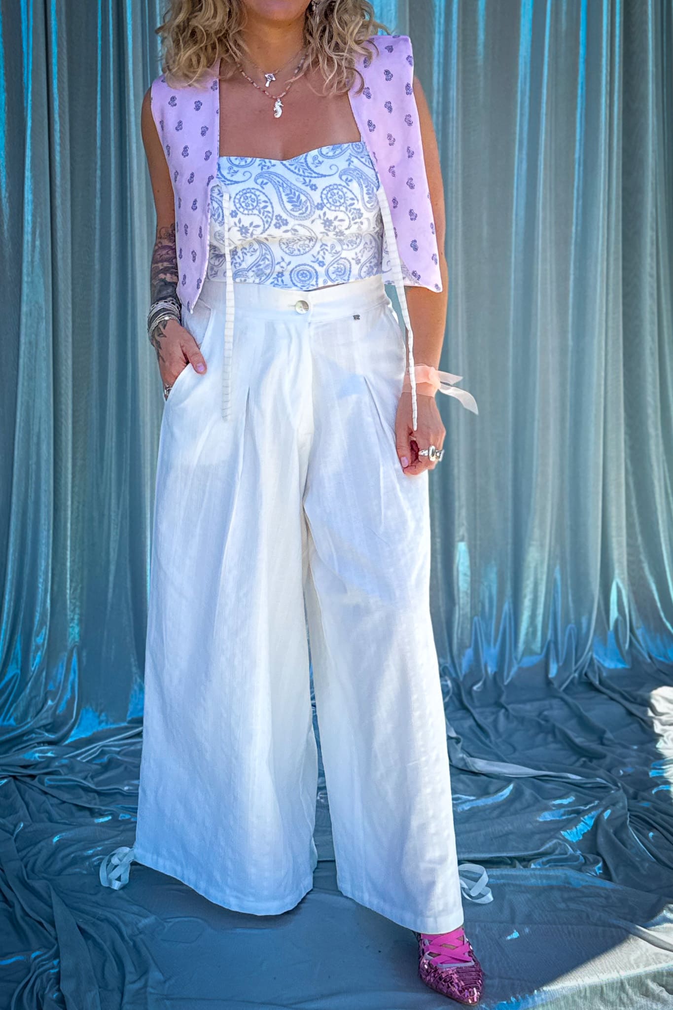 Pantalón Mil & una Noche / Blanco