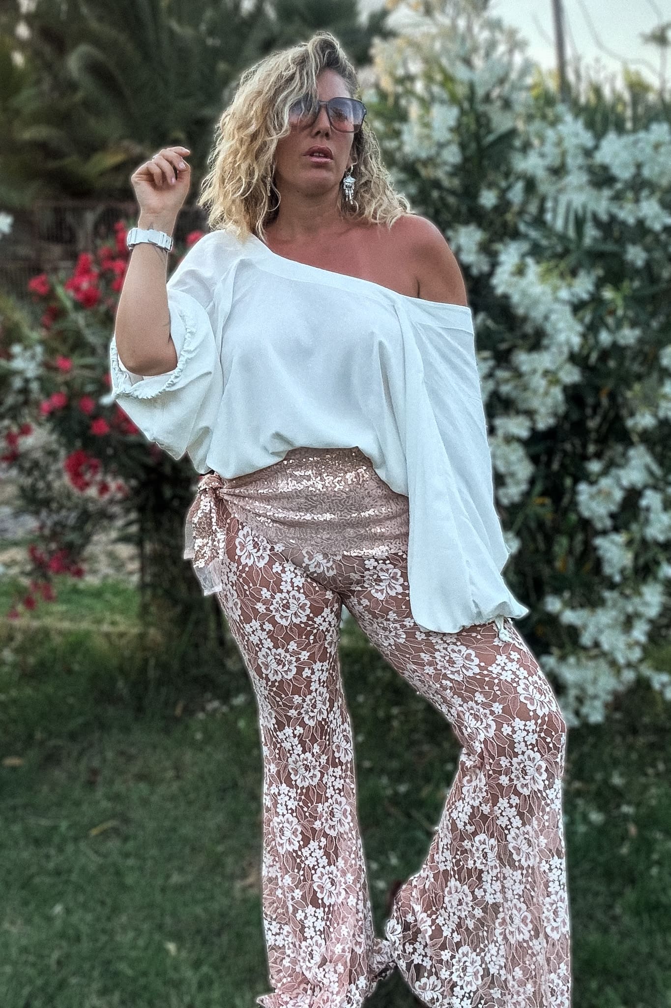 Pantalón Boho encaje.