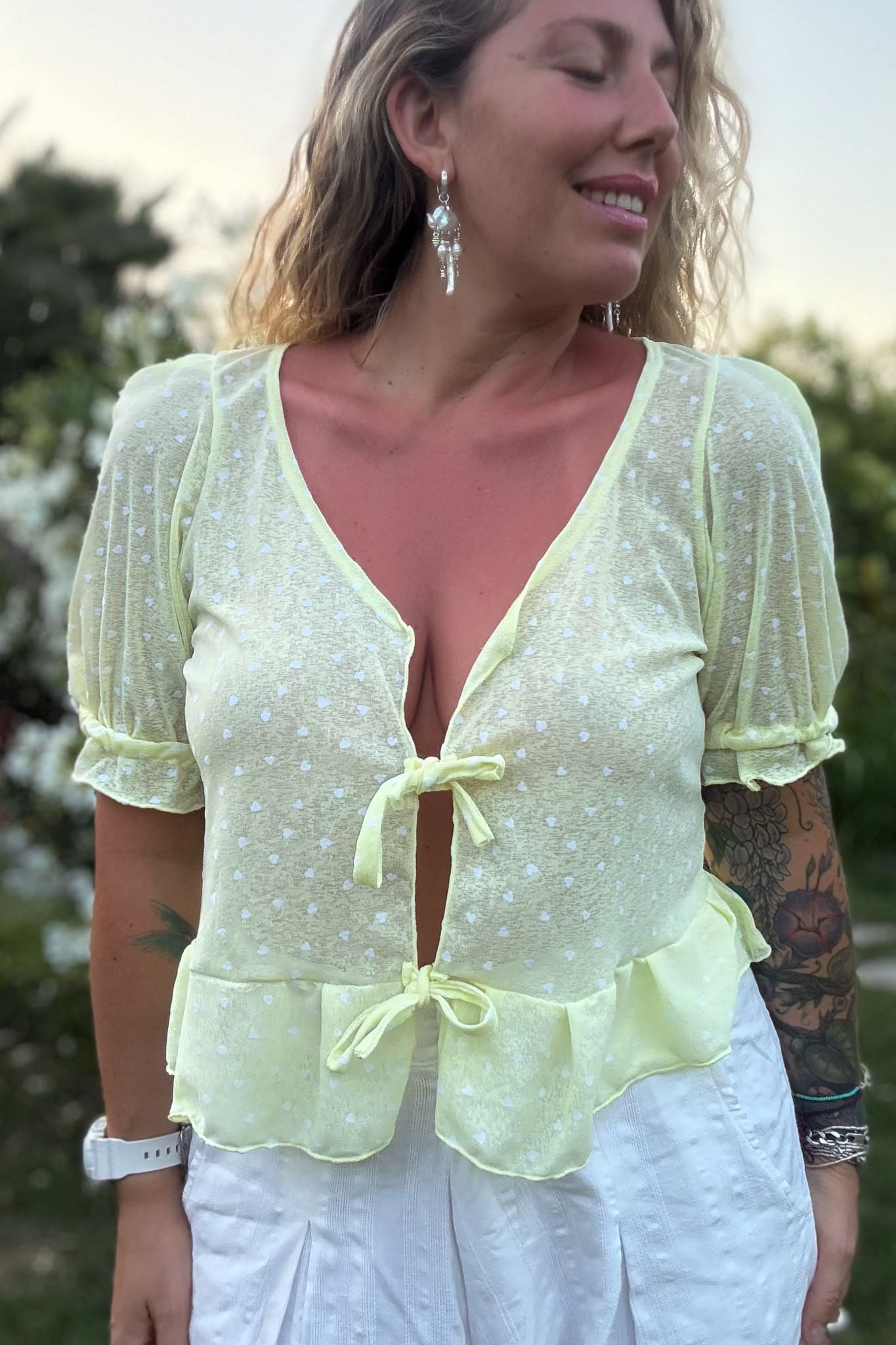 Blusa La Coquette / amarilla