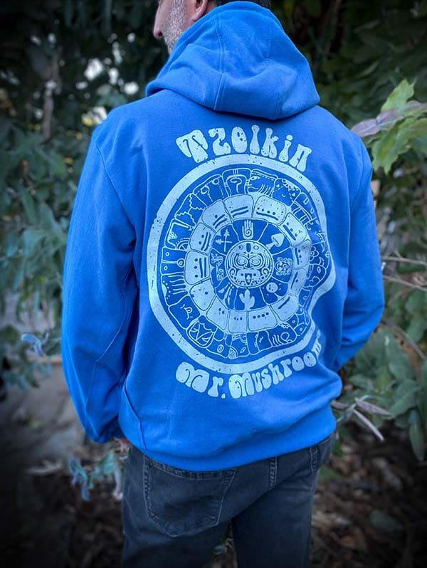 Poleron Tzolkin / azul piedra. - LadyMushroom