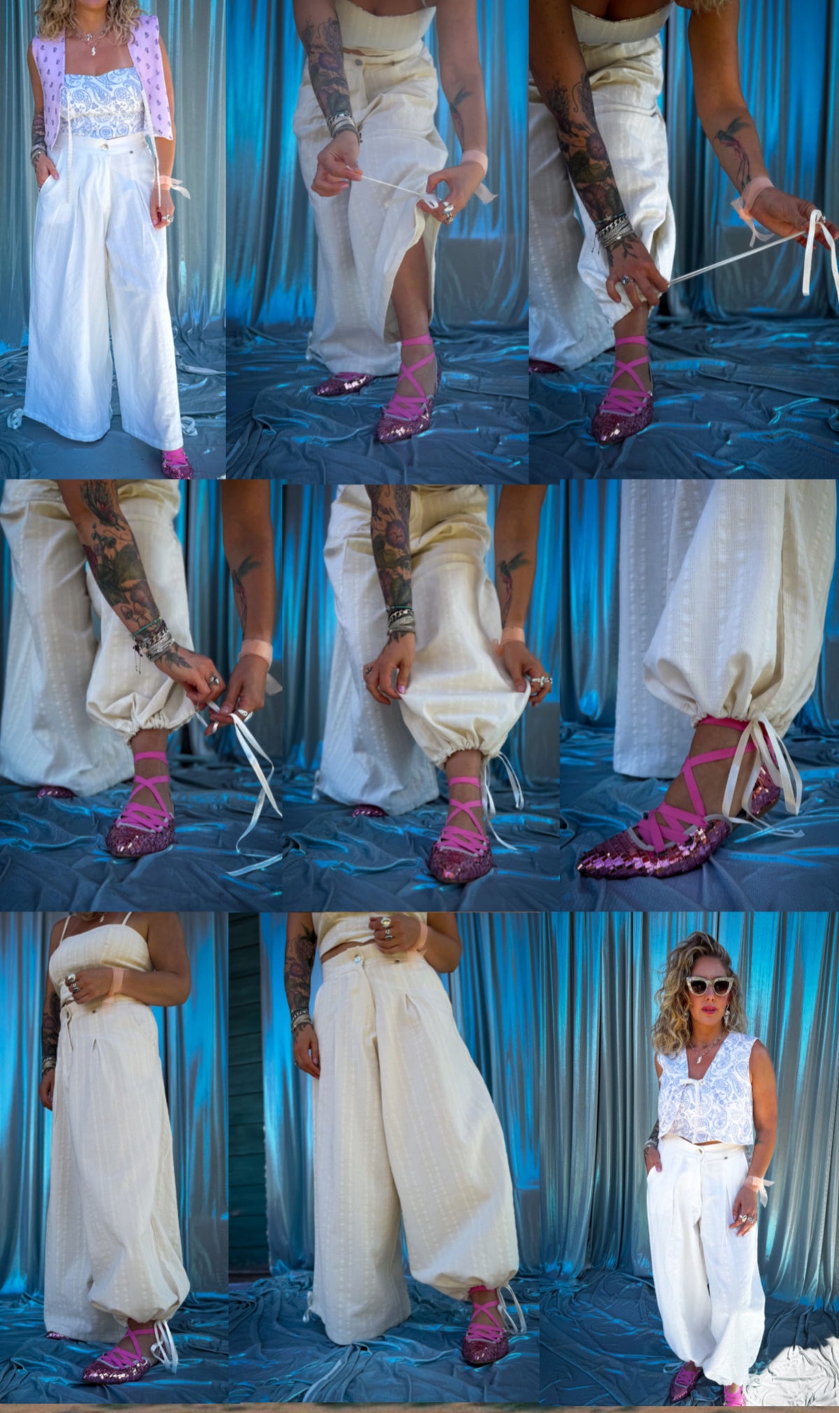 Pantalón Mil &amp; una Noche / Blanco