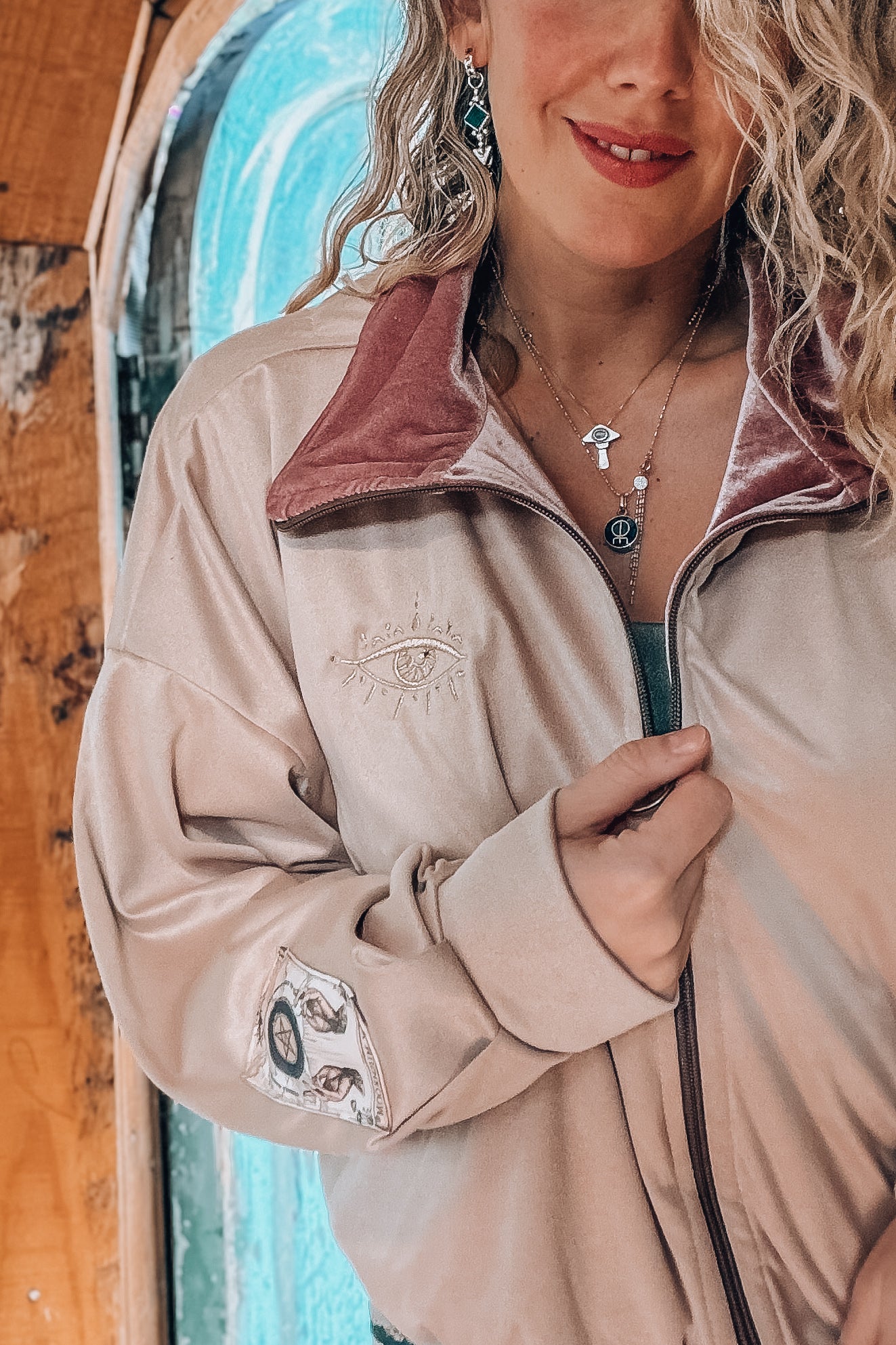NUEVA! Chaqueta Palo rosa / Reina Oros