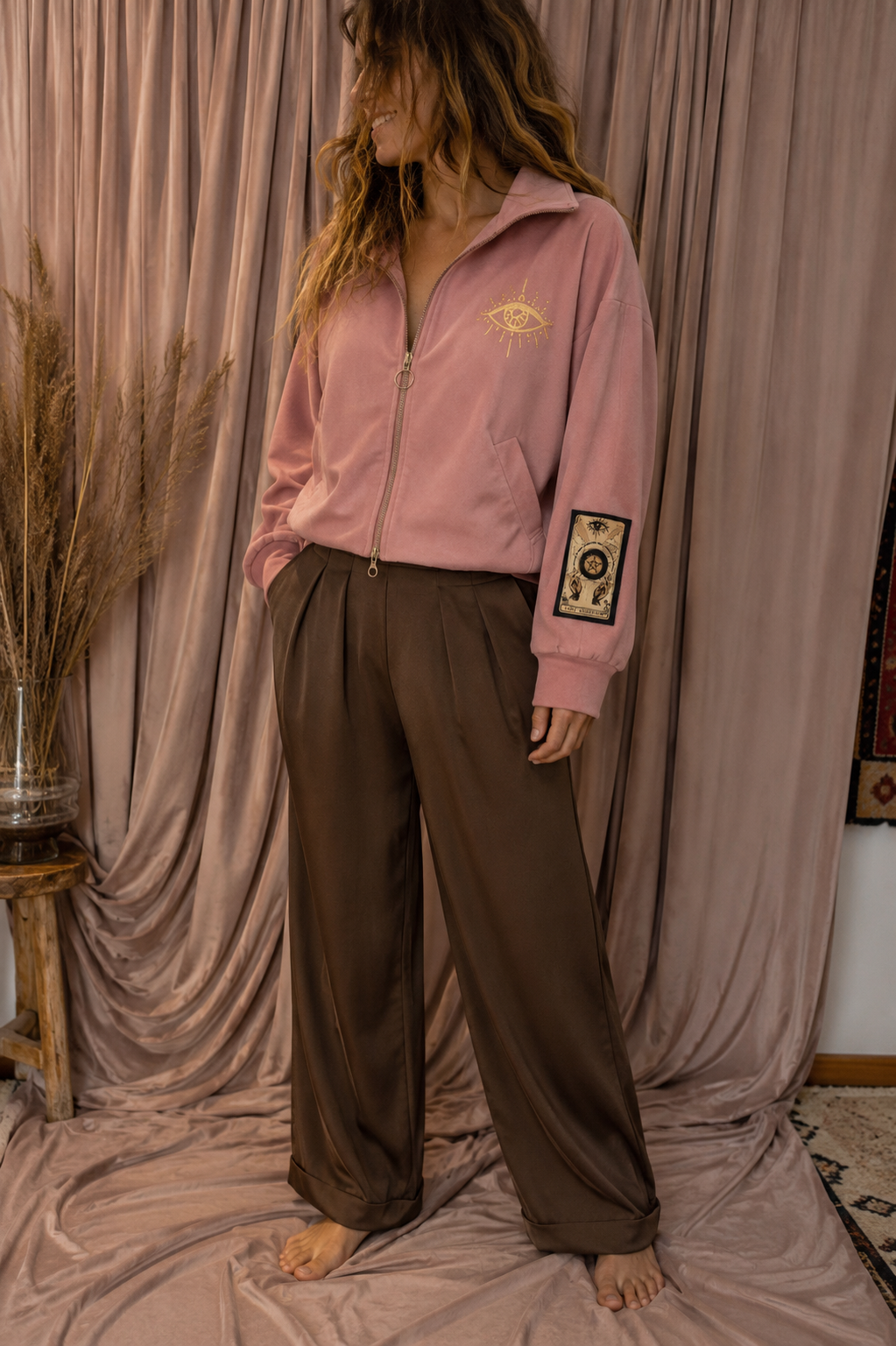 NUEVA! Chaqueta Brownie Reina de Oros