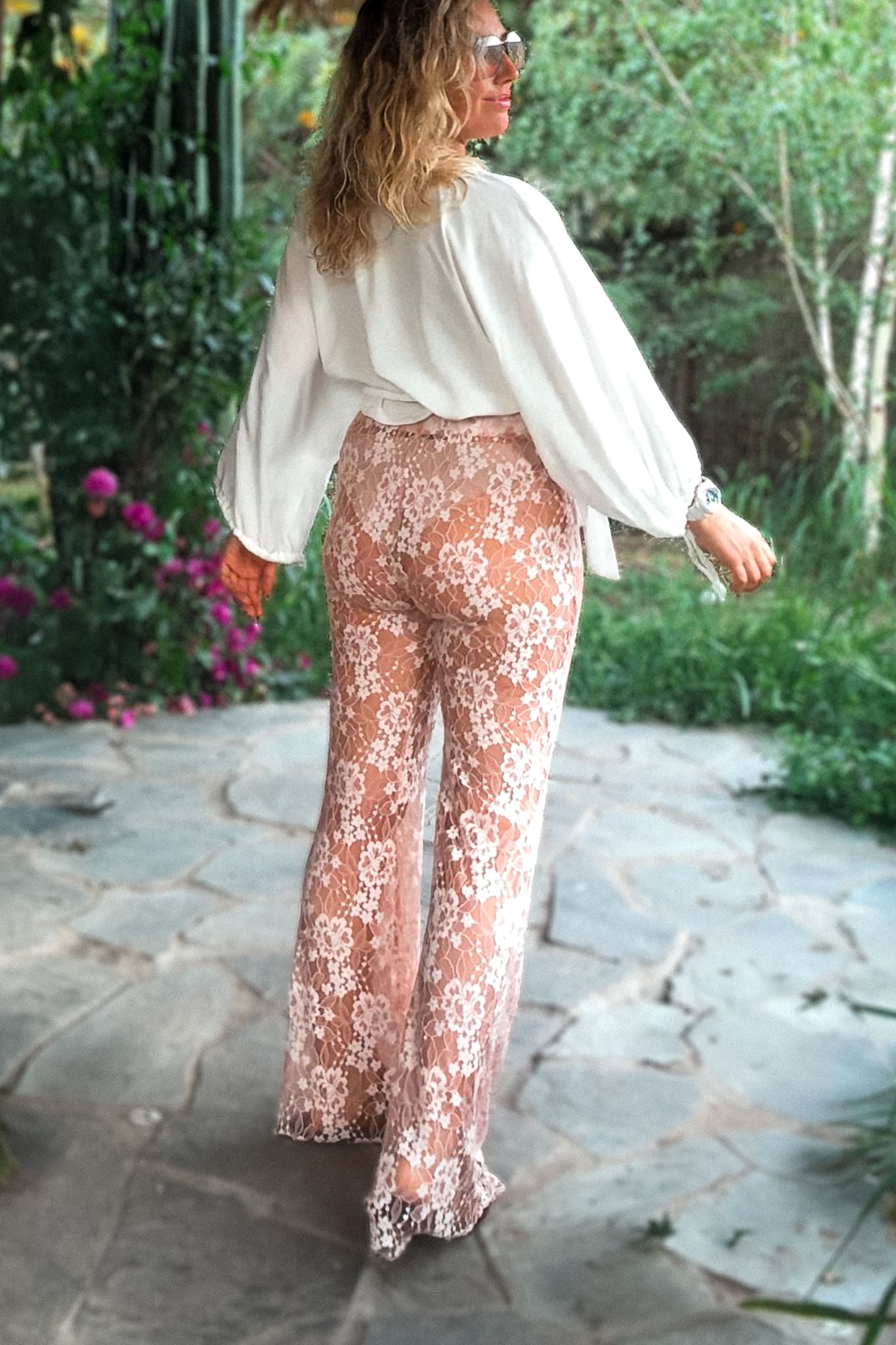 Pantalón Boho encaje.