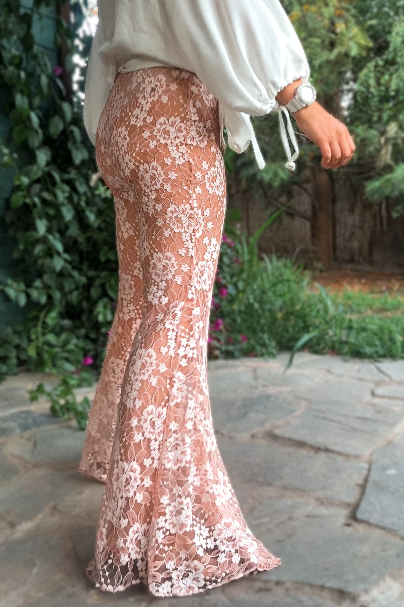 Pantalón Boho encaje.