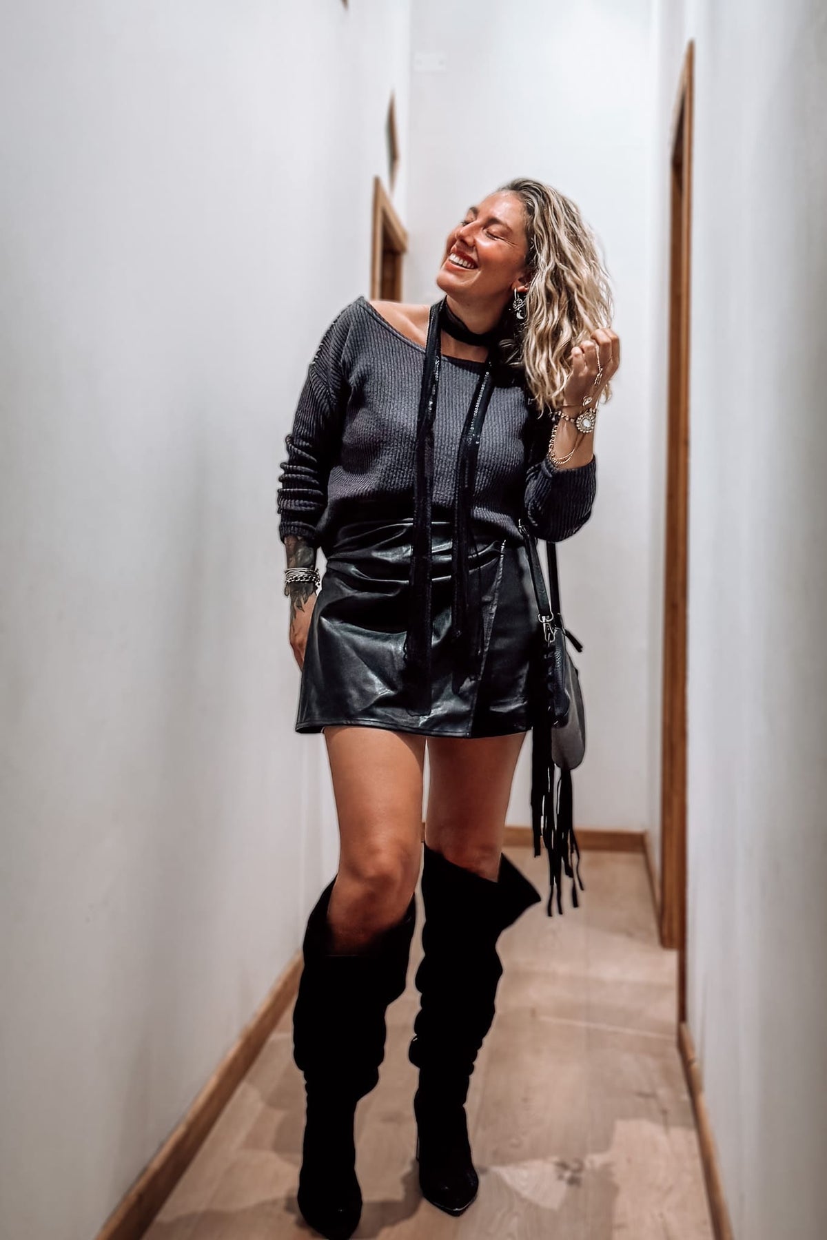 Faldashort GAGA / negra