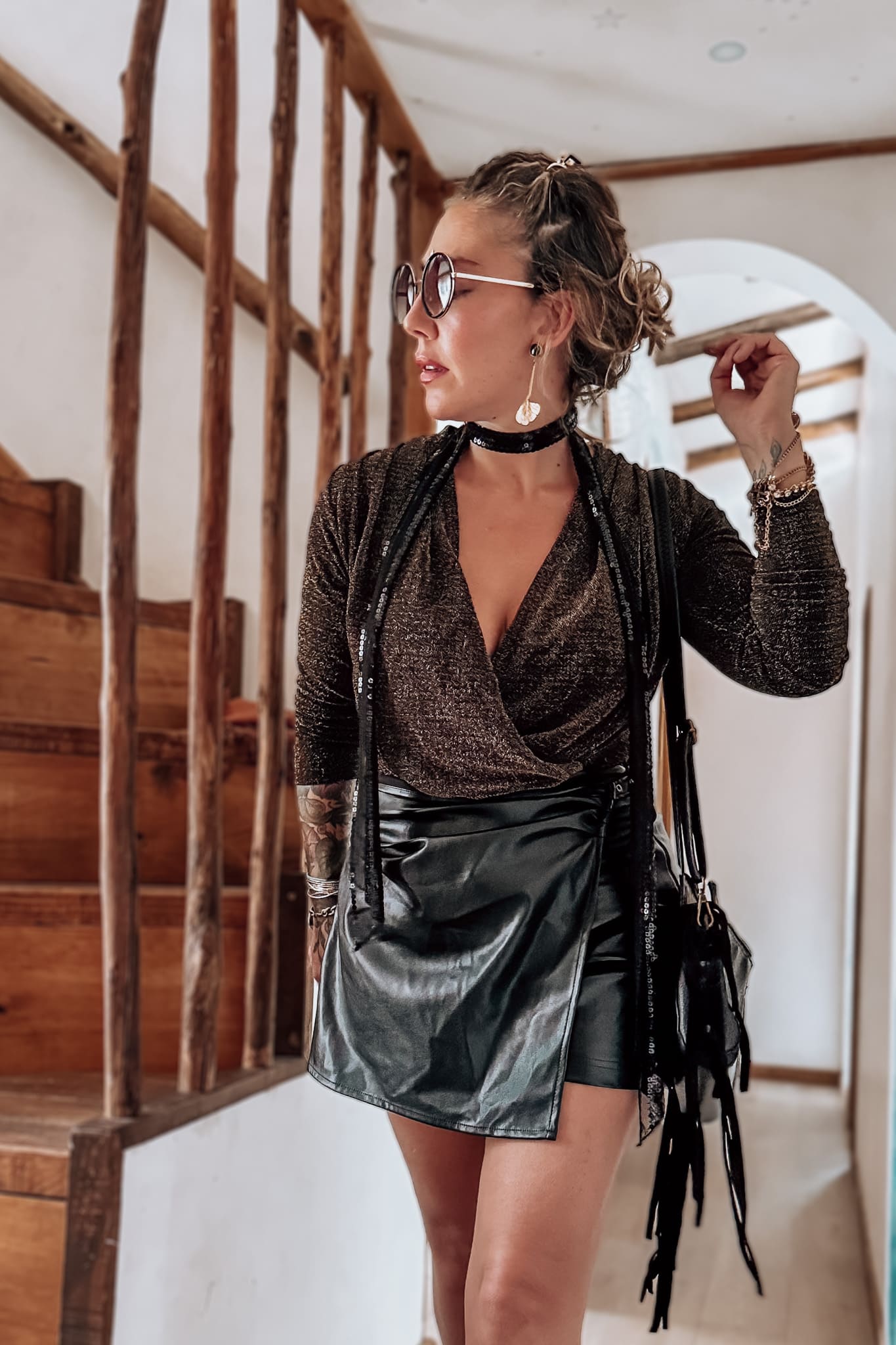 Faldashort GAGA / negra