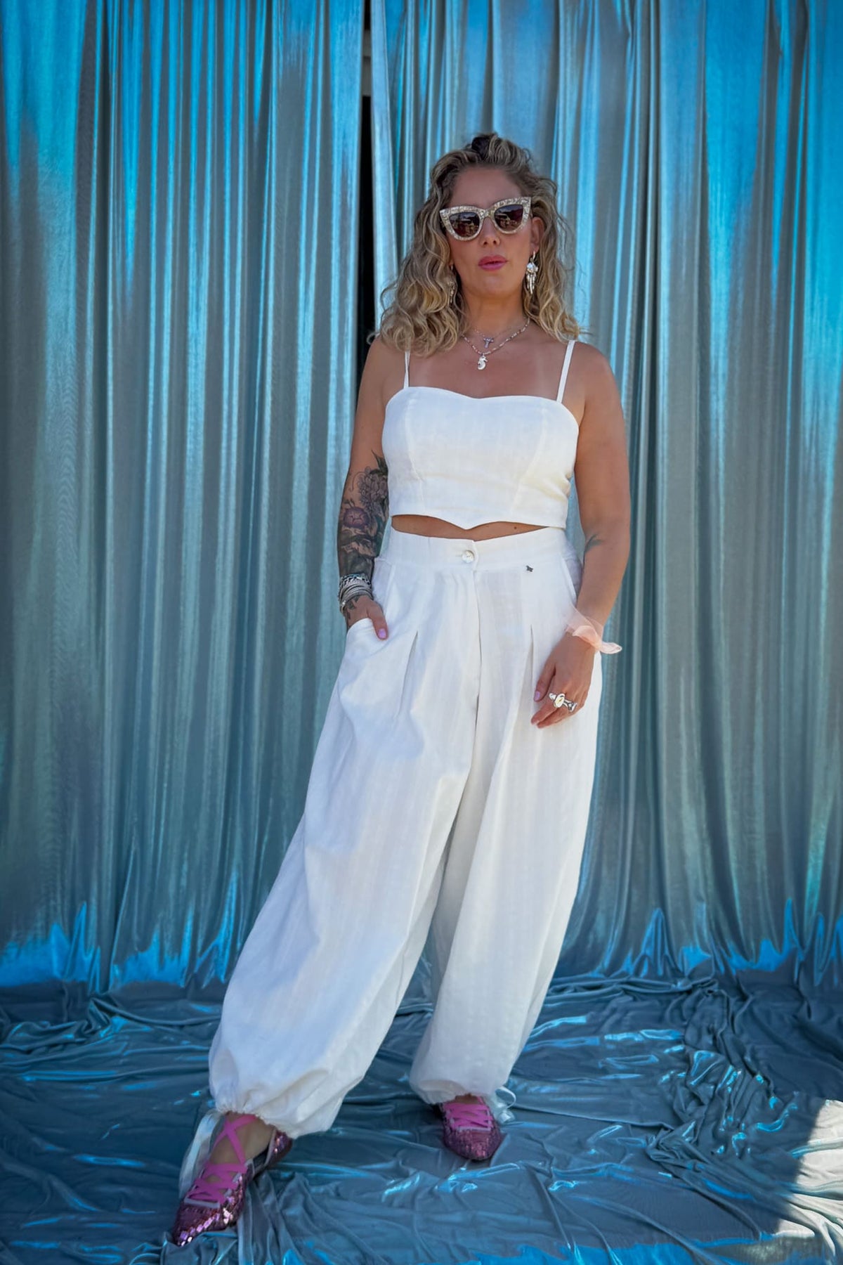 Pantalón Mil &amp; una noche / crudo