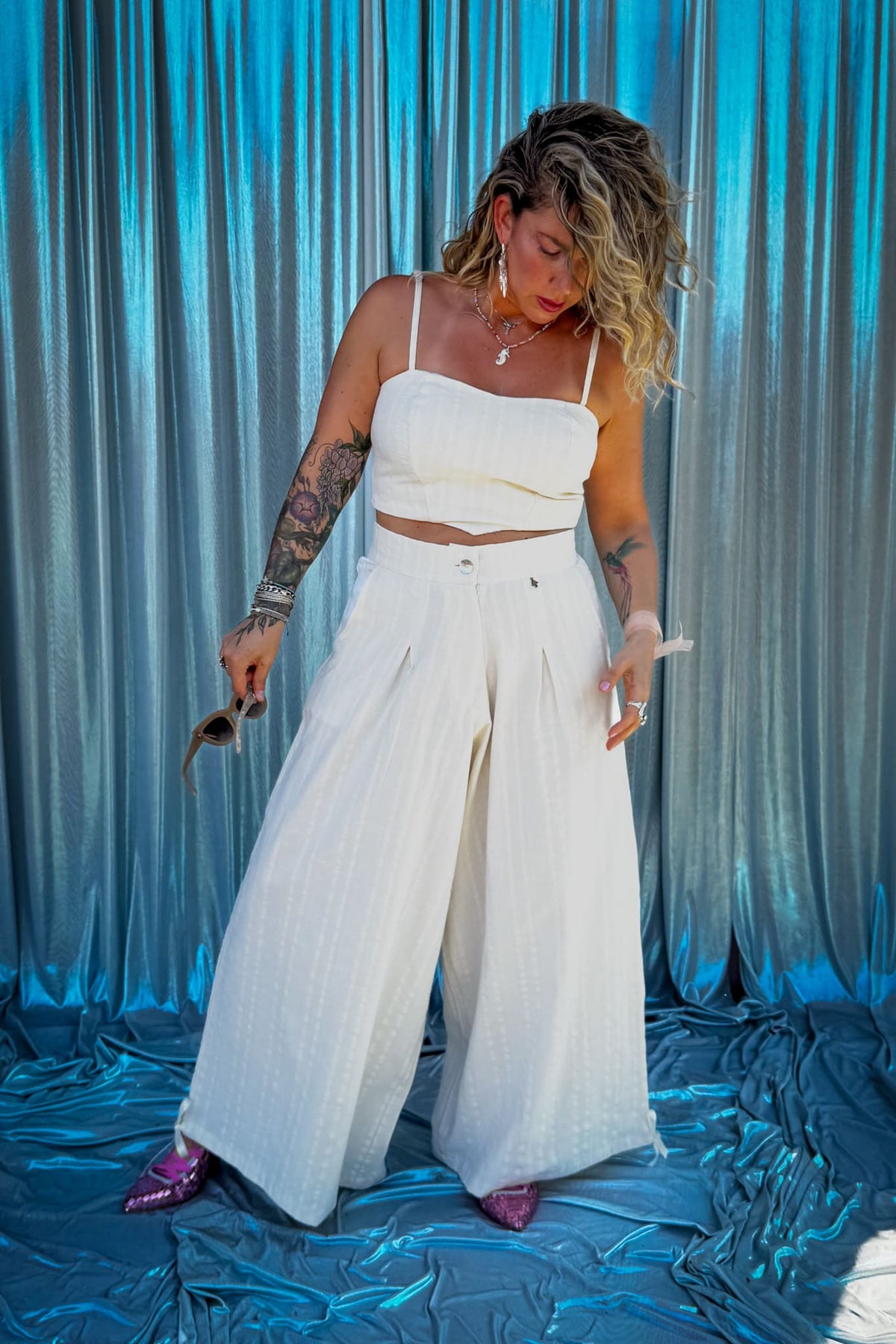 Pantalón Mil &amp; una noche / crudo