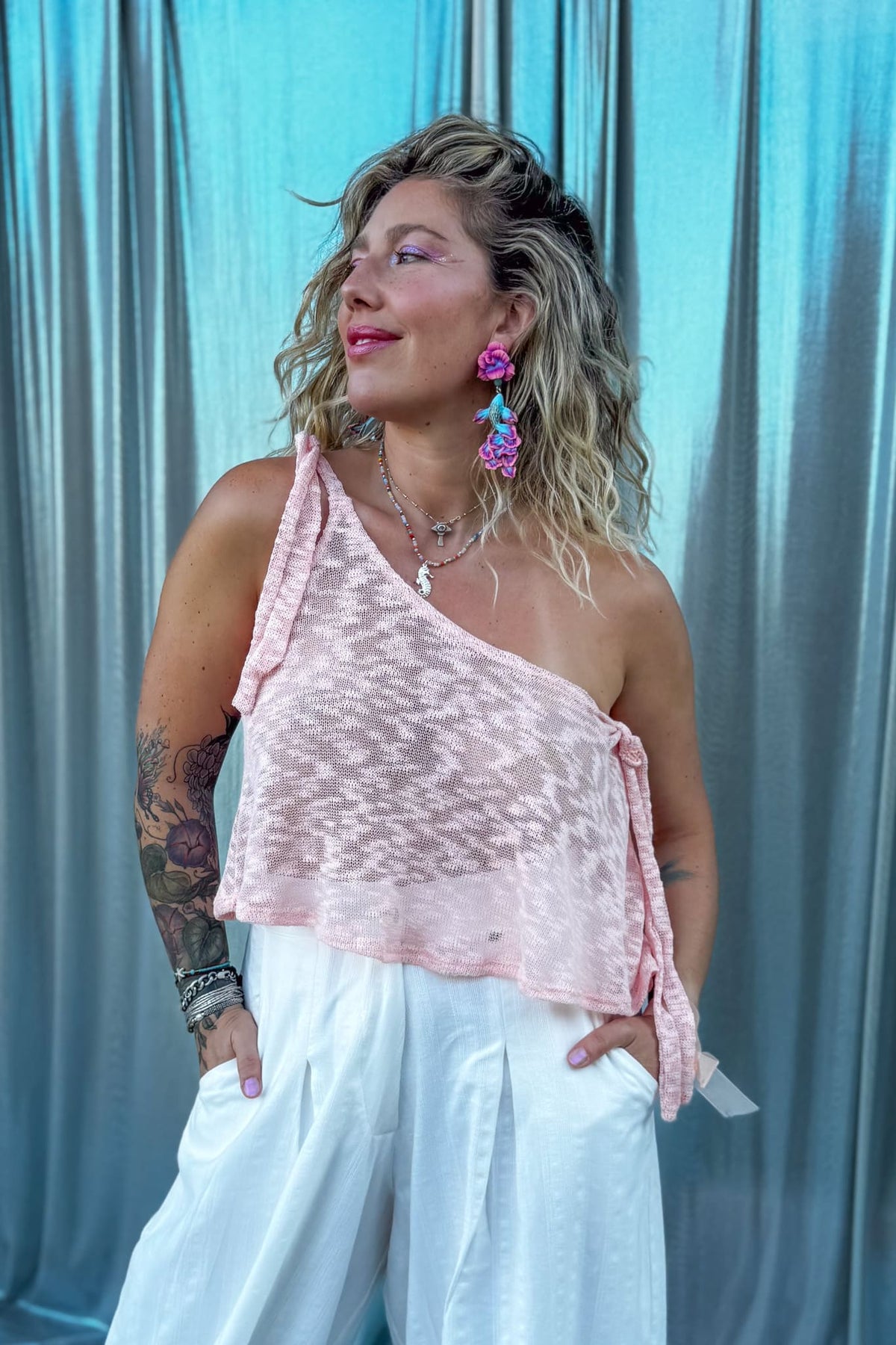 Polera medusa / rosada