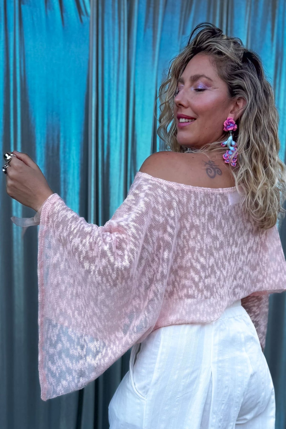 Blusa Olas / rosada