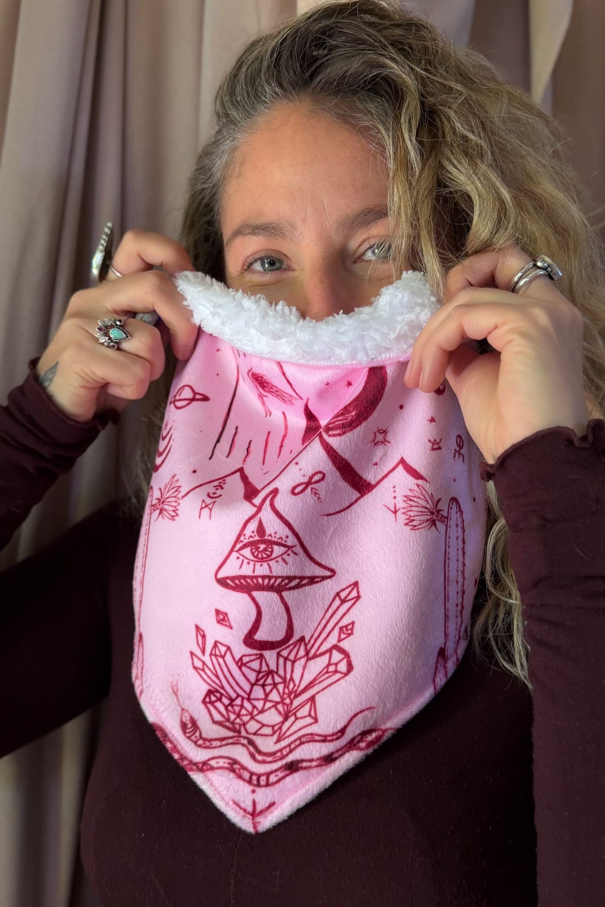 NUEVO! Cuello termico Rosado