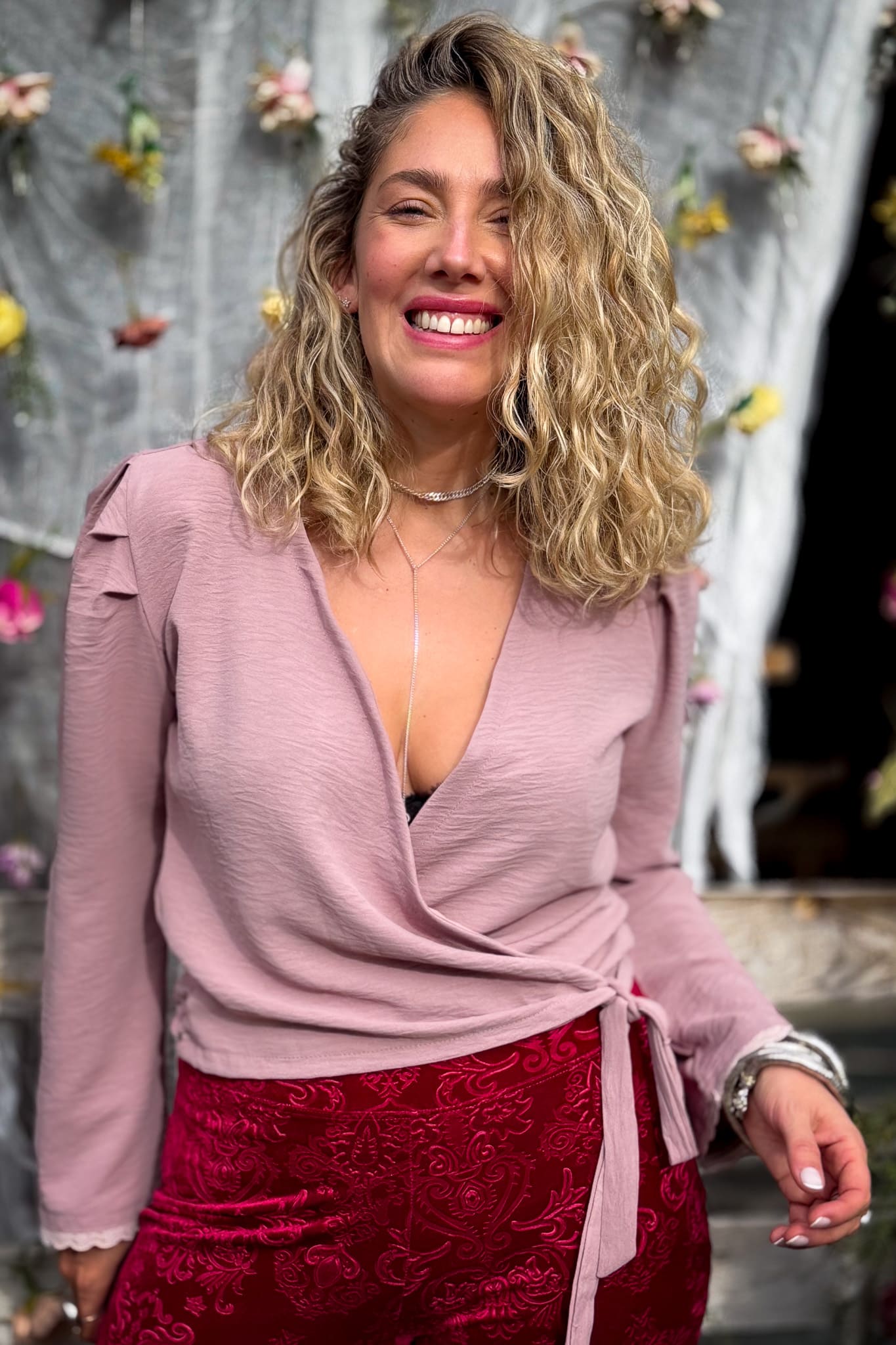 Blusa Rosita / palo rosa.