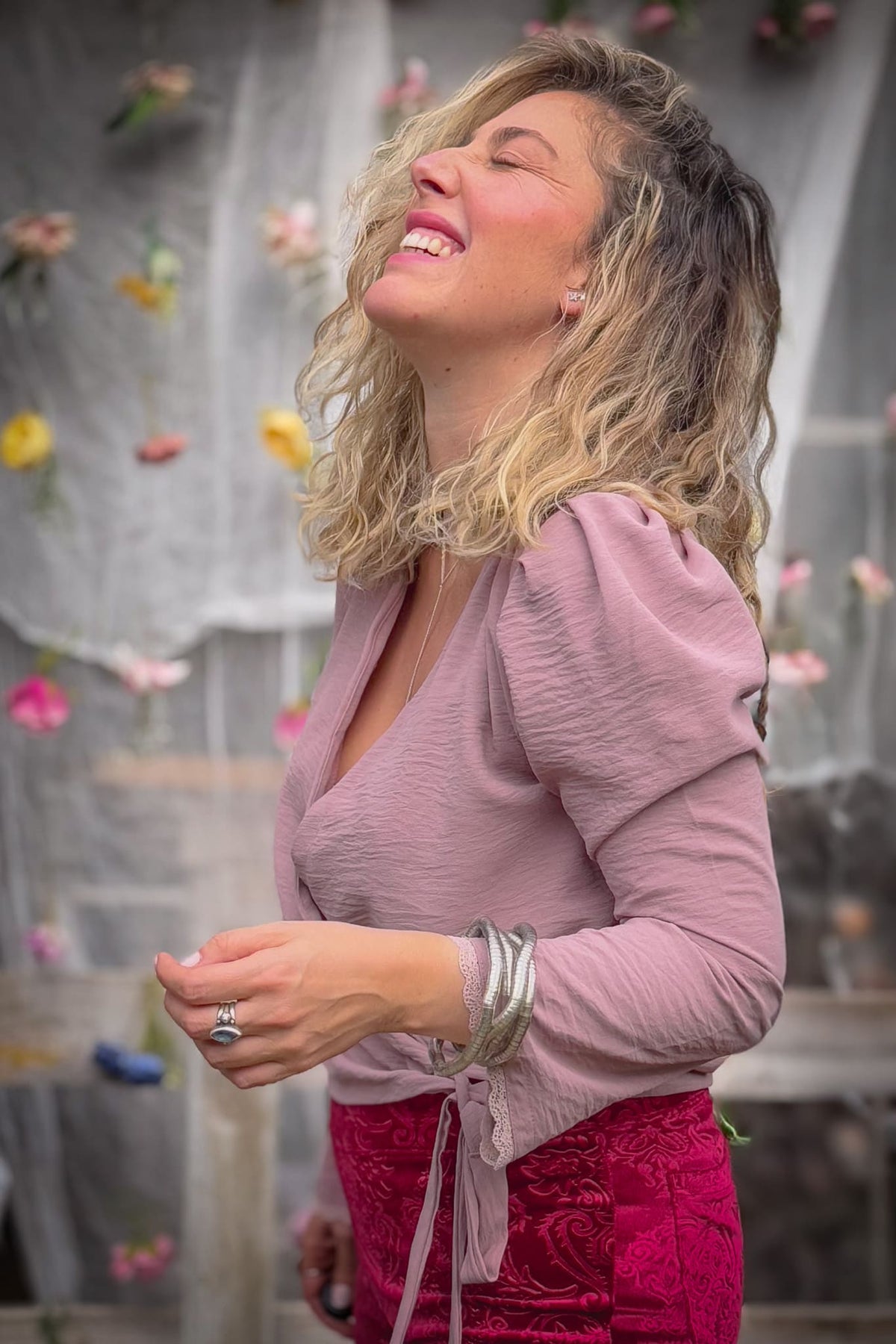 Blusa Rosita / palo rosa.