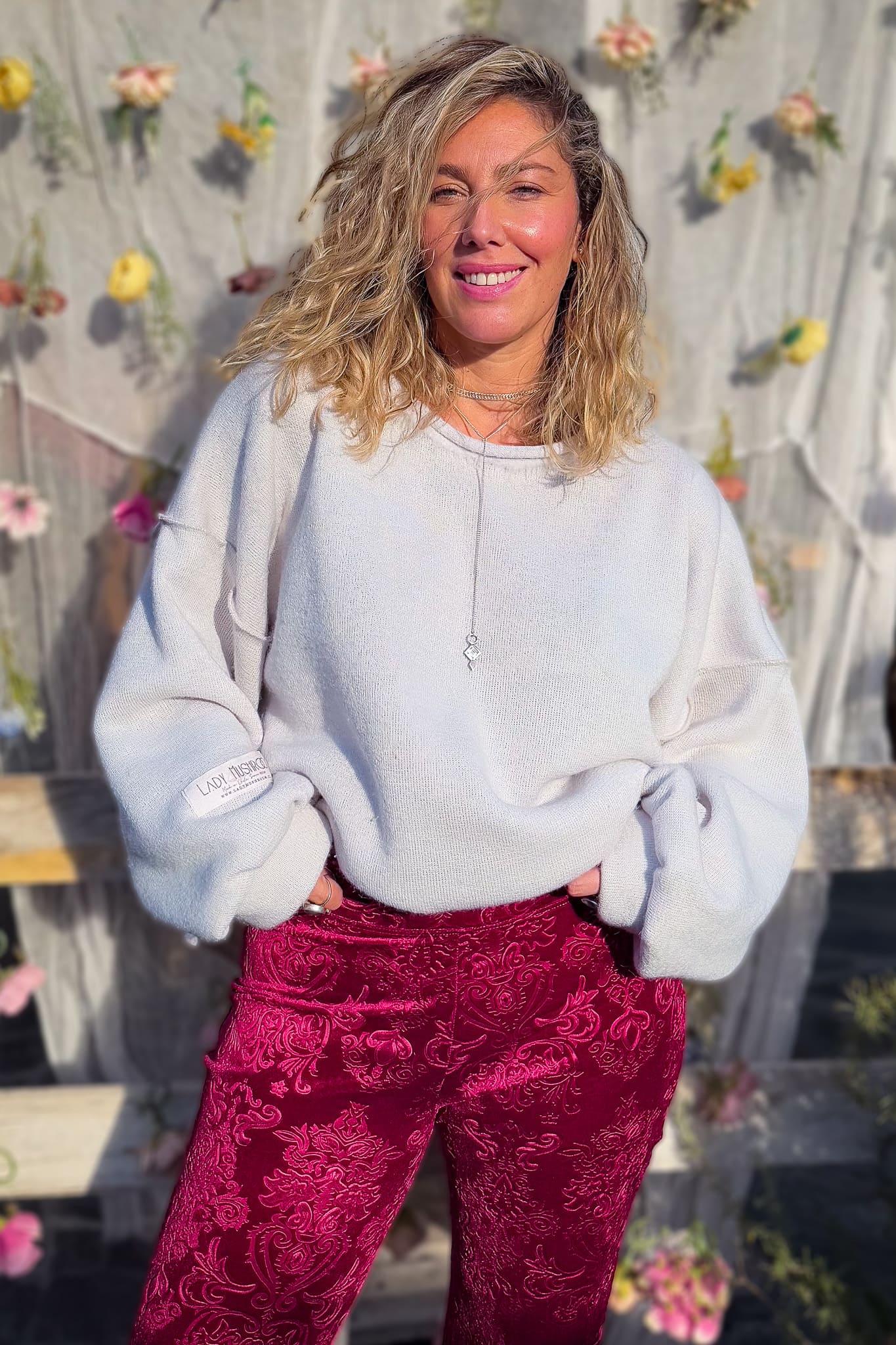 Poleron Pura vida / perla.