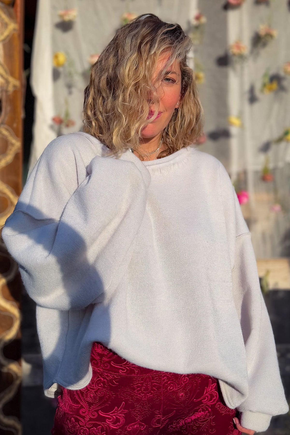 Poleron Pura vida / perla.