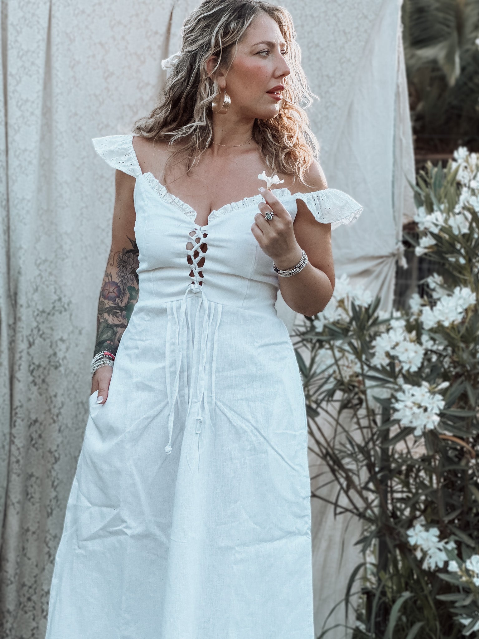 Vestido Bellucci bianco