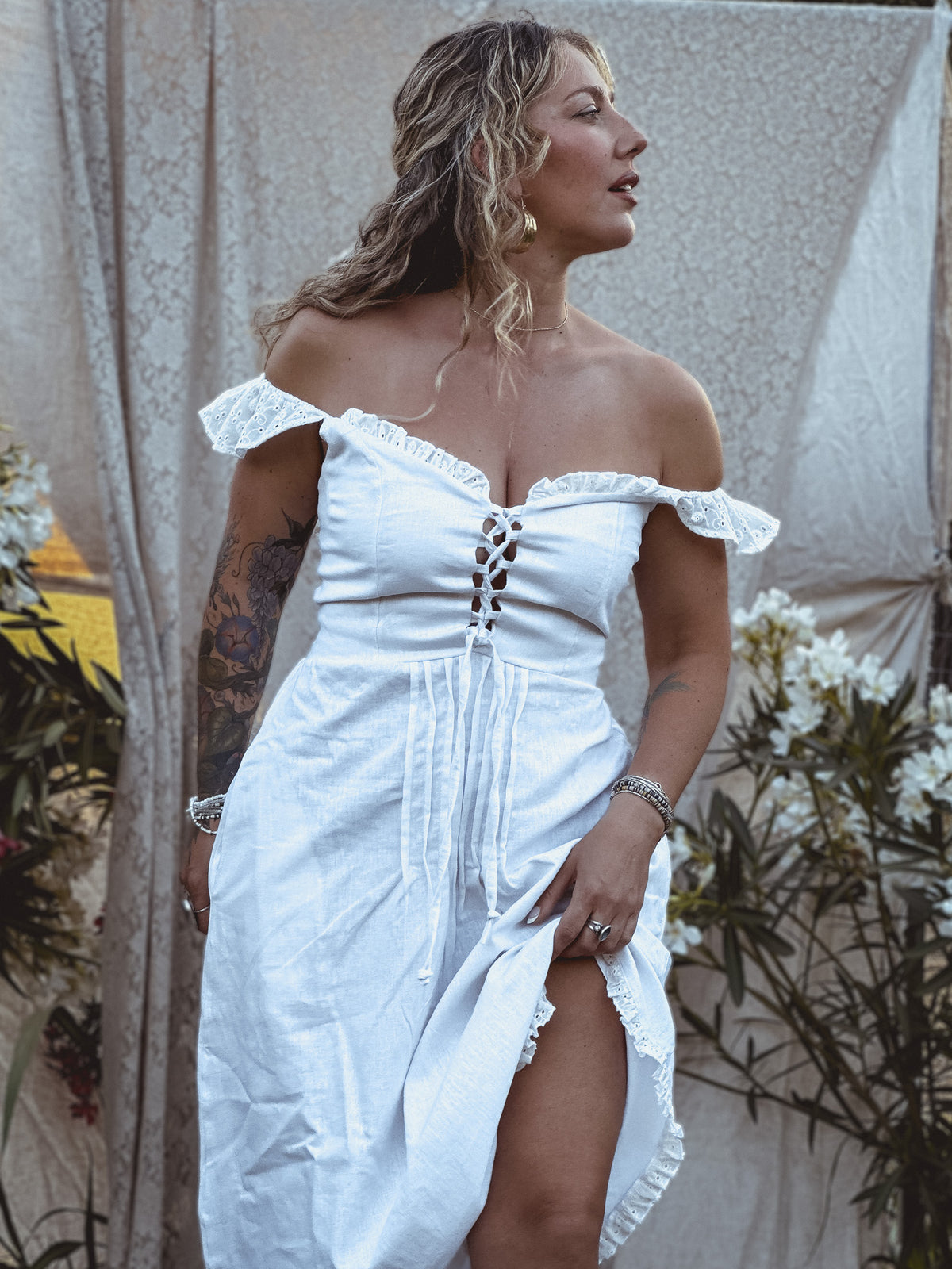 Vestido Bellucci bianco