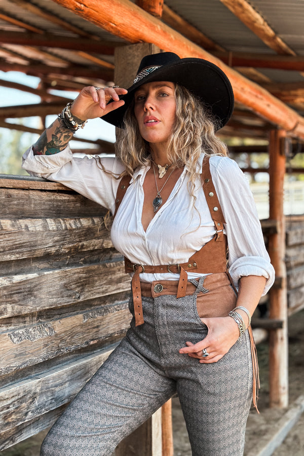 Pantalón Potra / Verde grisáceo