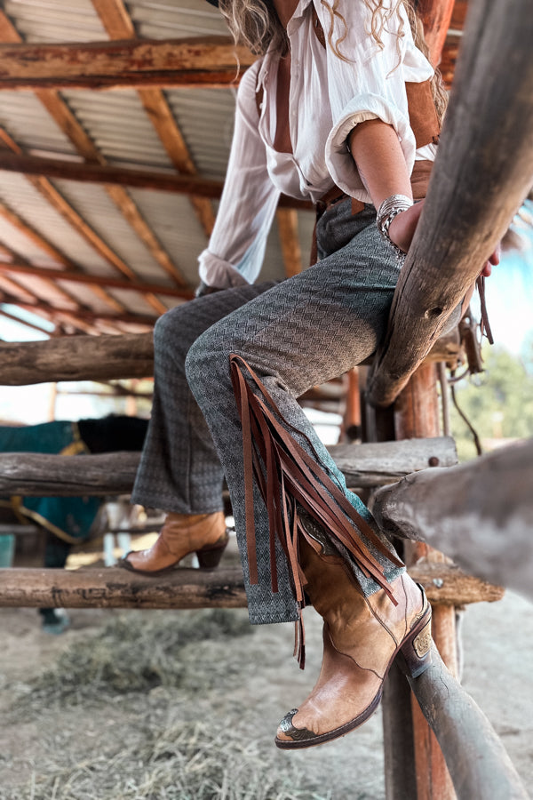 Pantalón Potra / Verde grisáceo