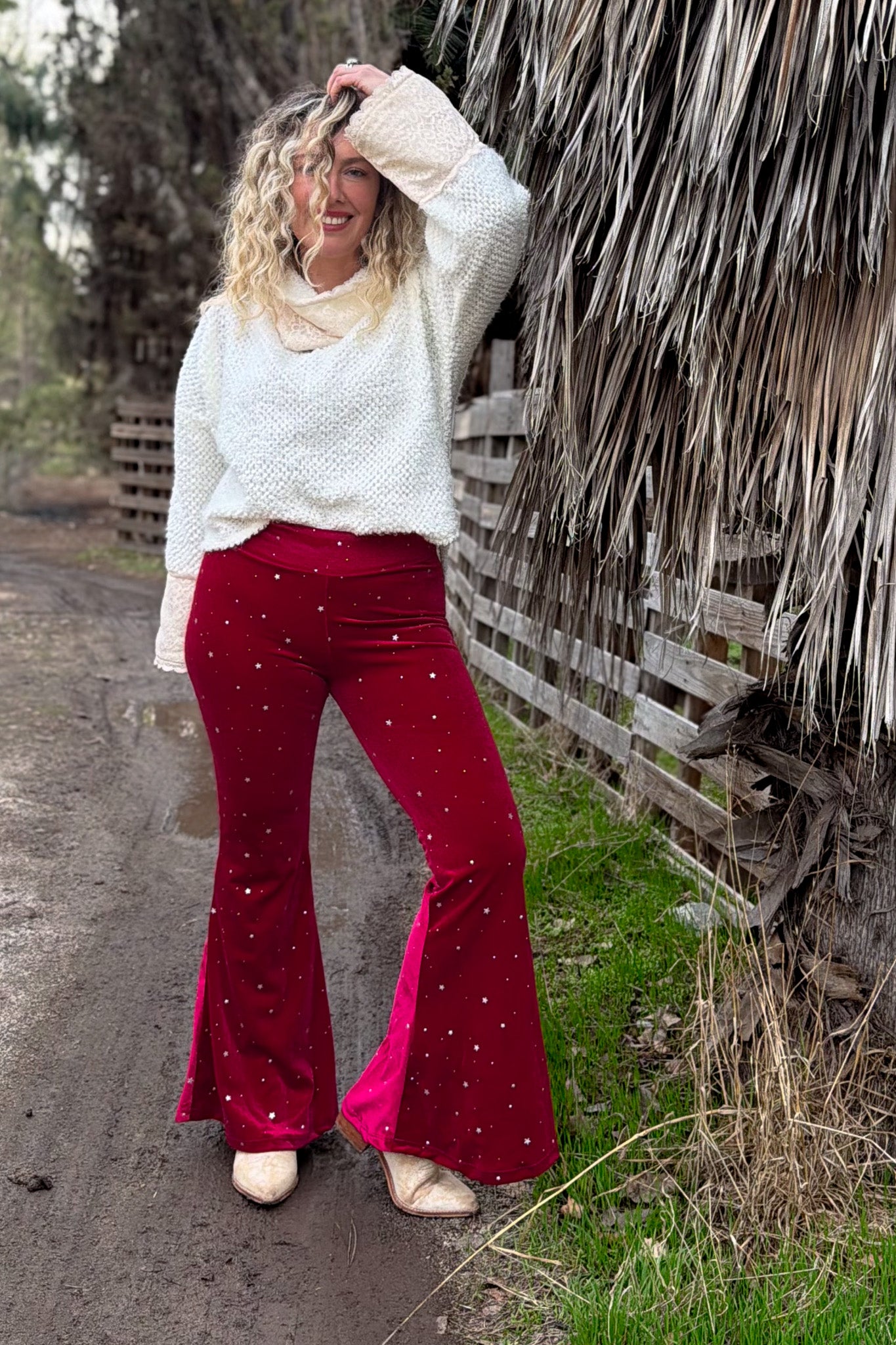 Pantalon Constelación / Red velvet