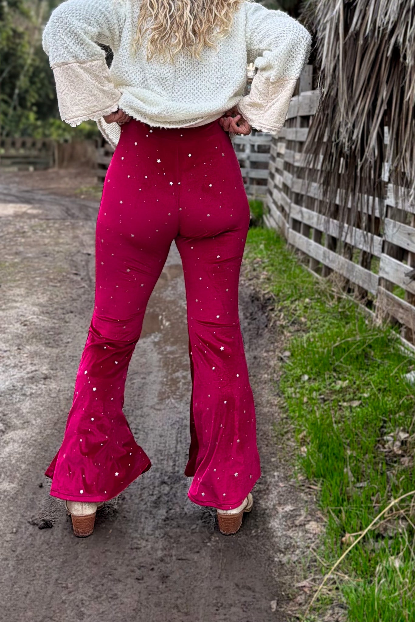 Pantalon Constelación / Red velvet