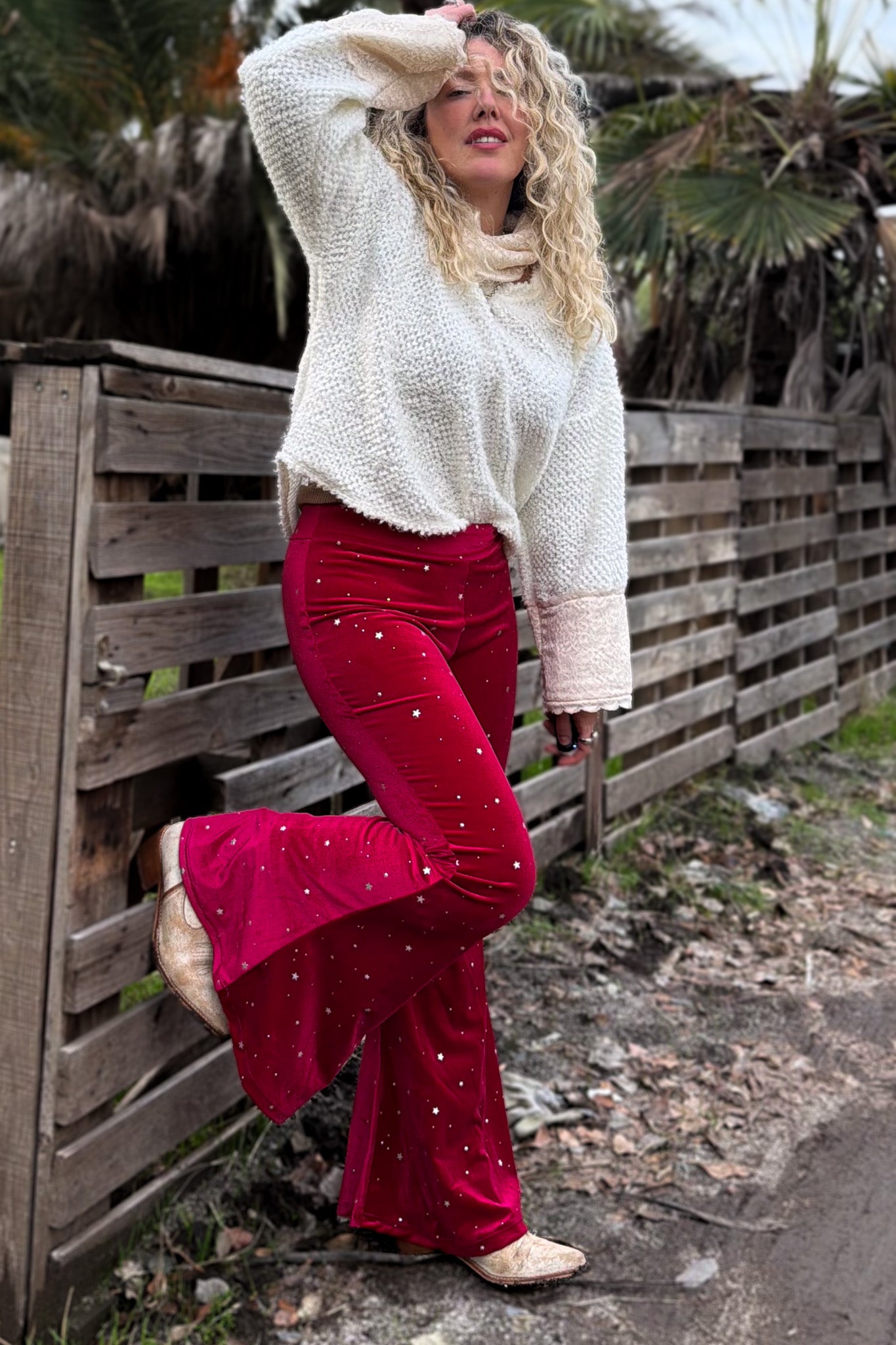 Pantalon Constelación / Red velvet