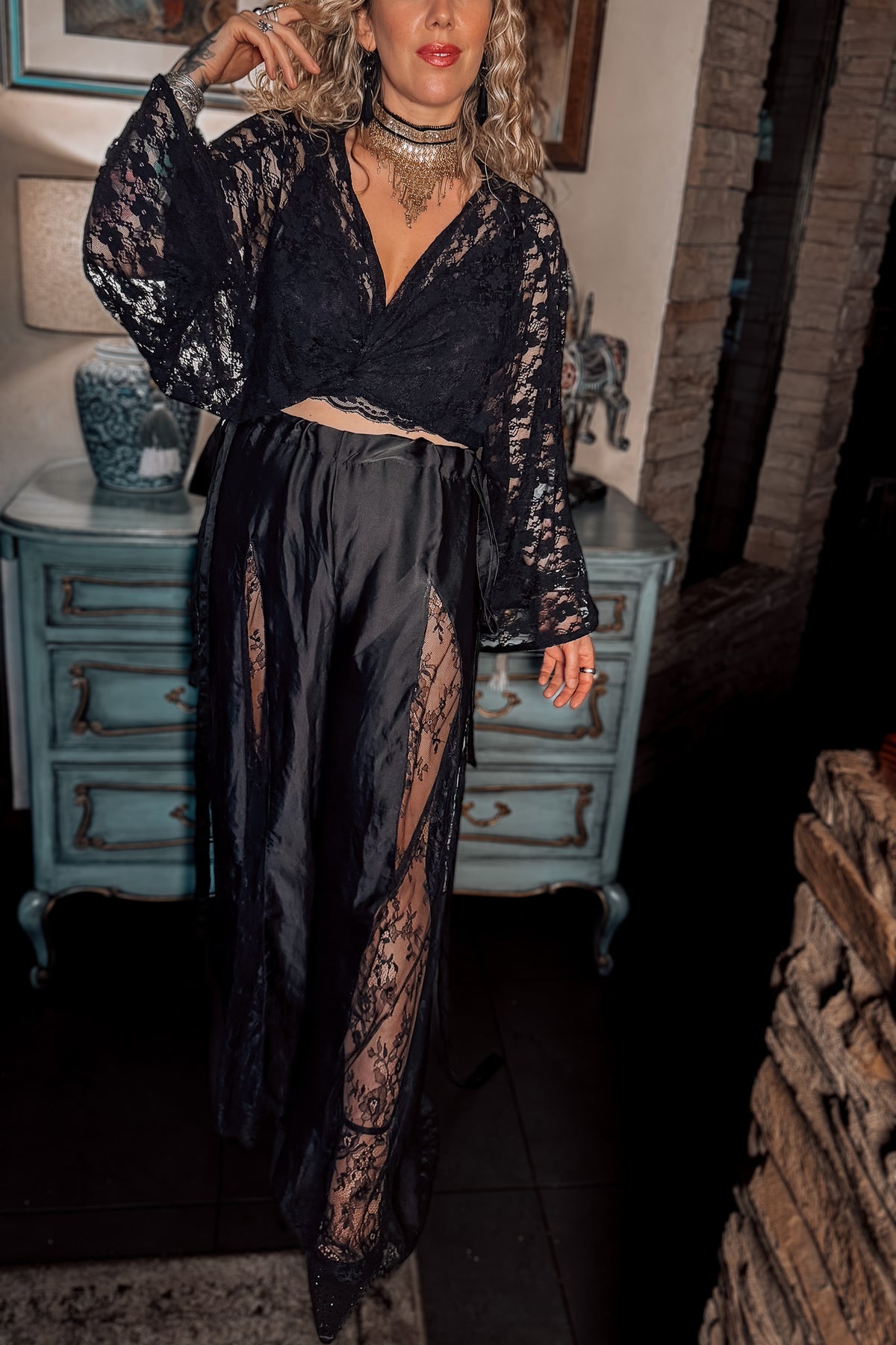 Blusa Hécate black