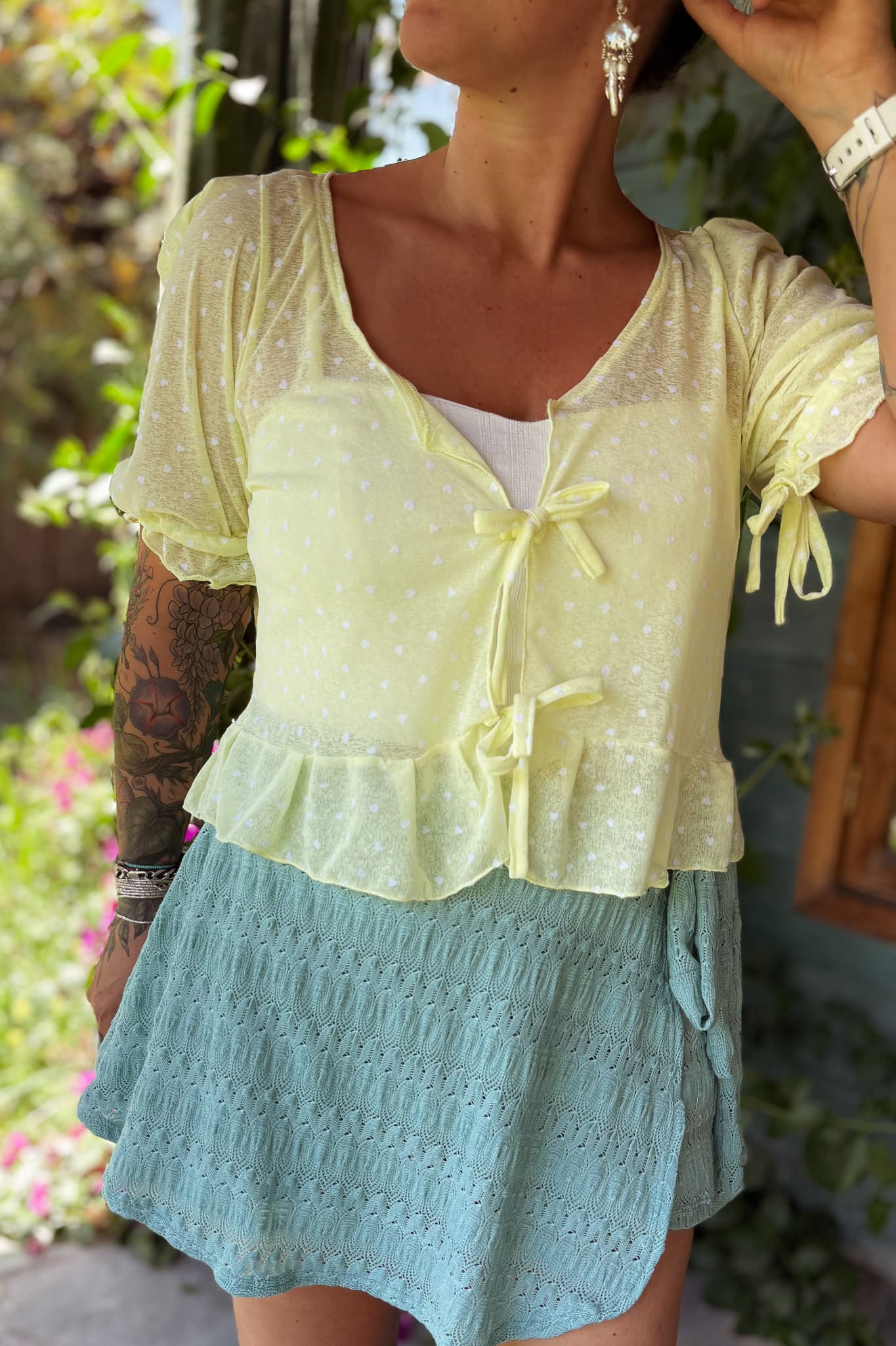 Blusa La Coquette / amarilla