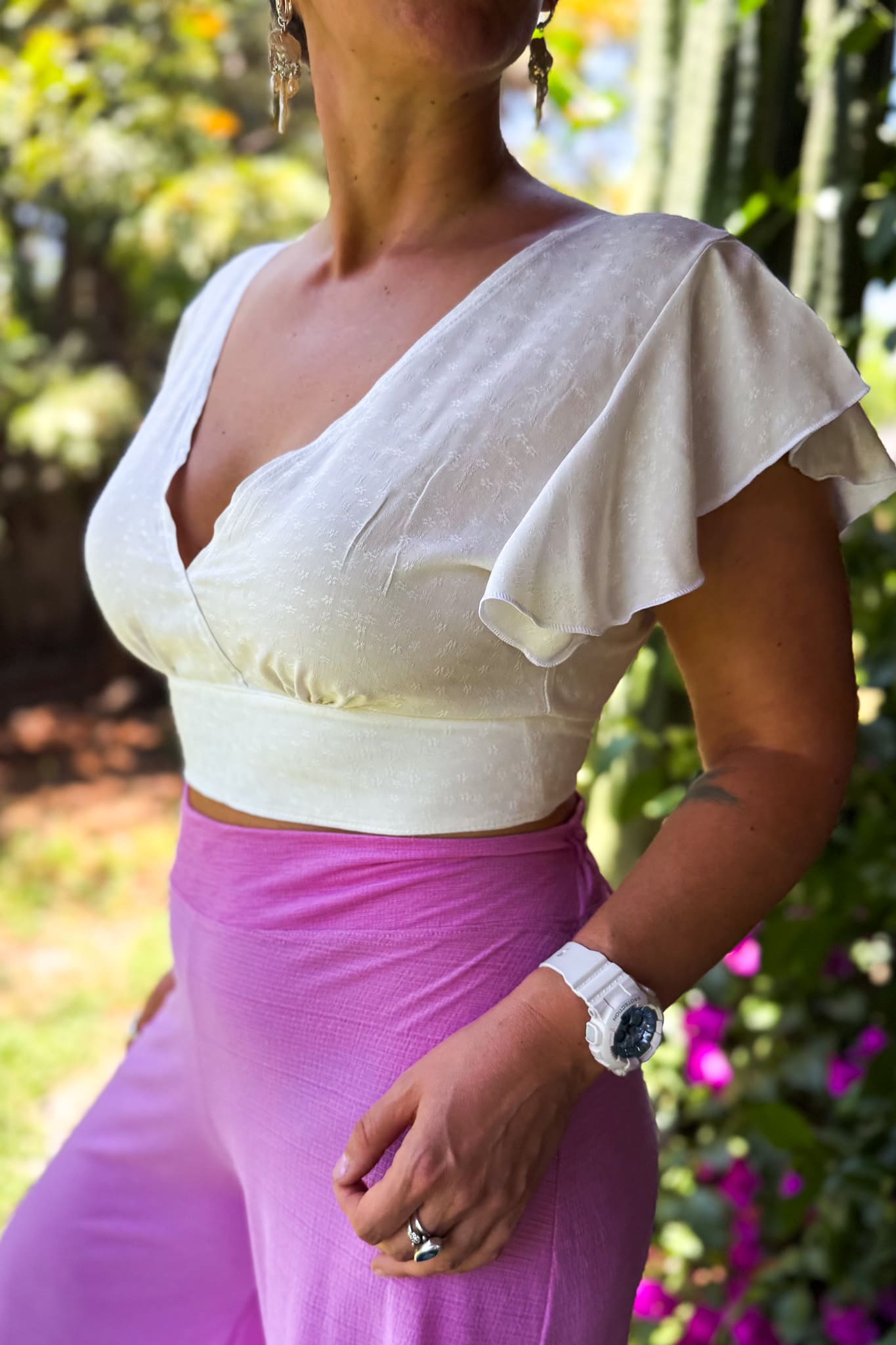 Blusa Butterfly blanca