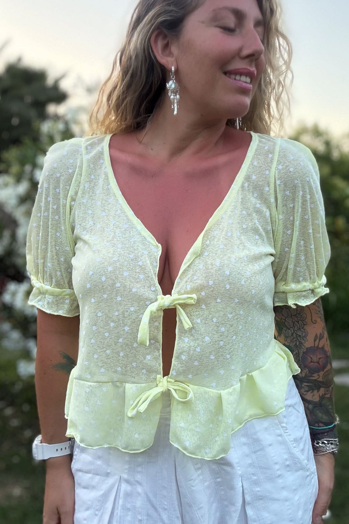 Blusa La Coquette / amarilla