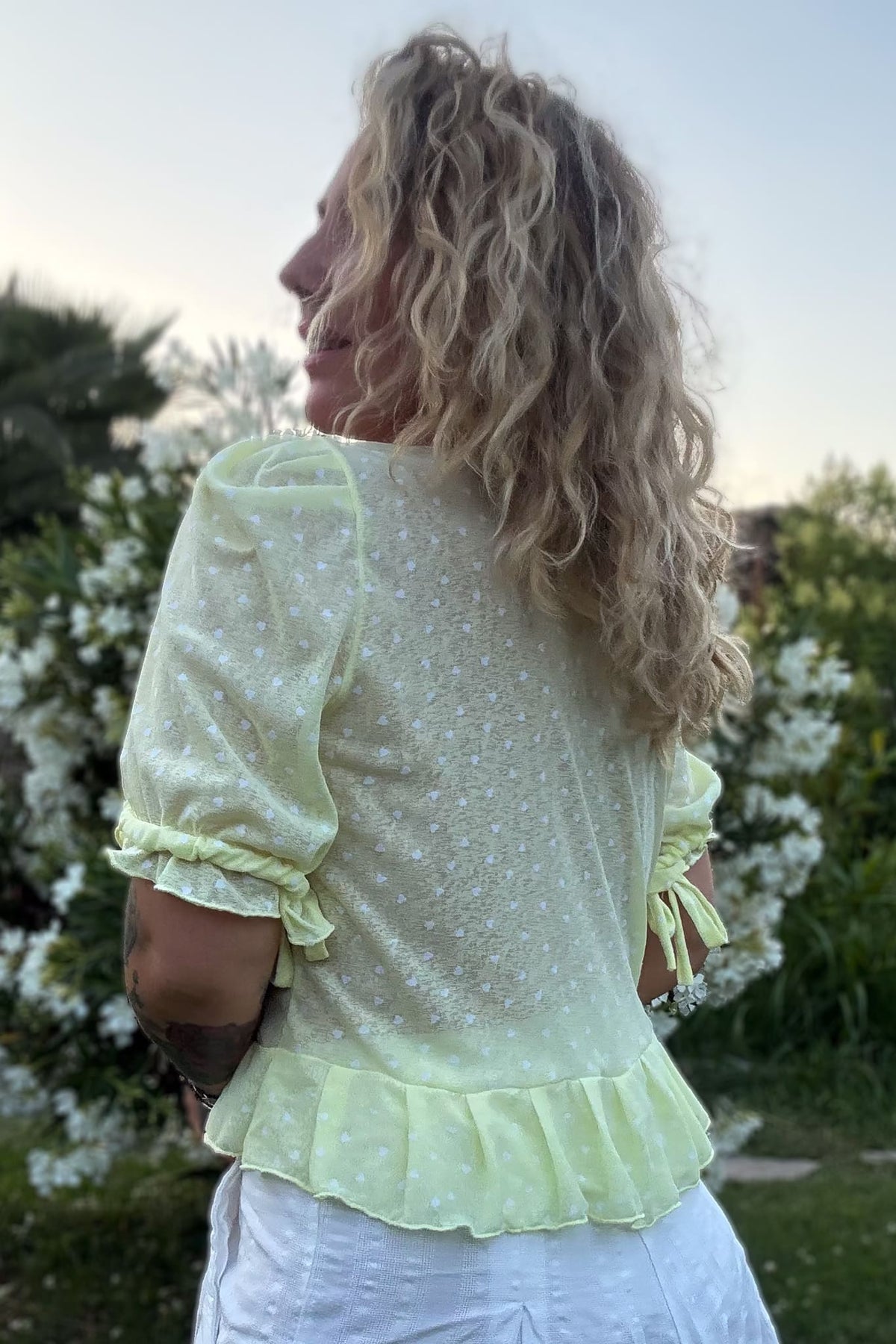 Blusa La Coquette / amarilla