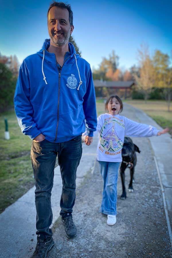 Poleron Tzolkin / azul piedra. - LadyMushroom